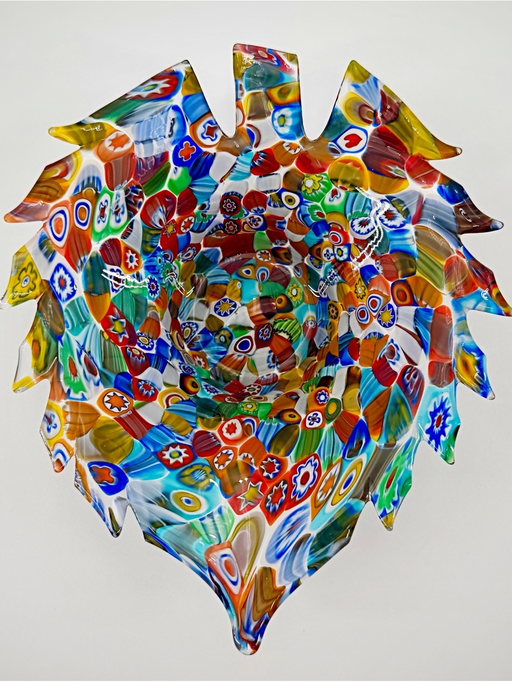 Murano Multicolor Art Glass Candy Bowl Dish Vide Poche from La Murrina Italy